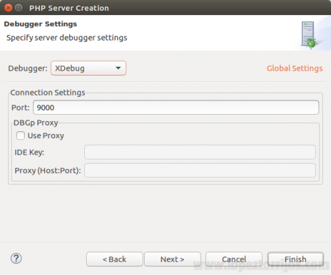 Eclipse php creación servidor XDebug